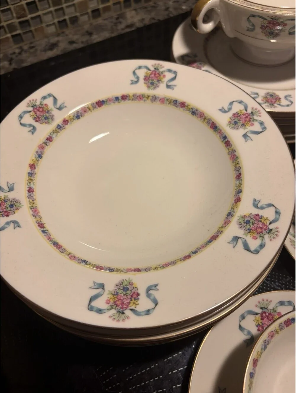 dishes sets dinnerware vintage floral
